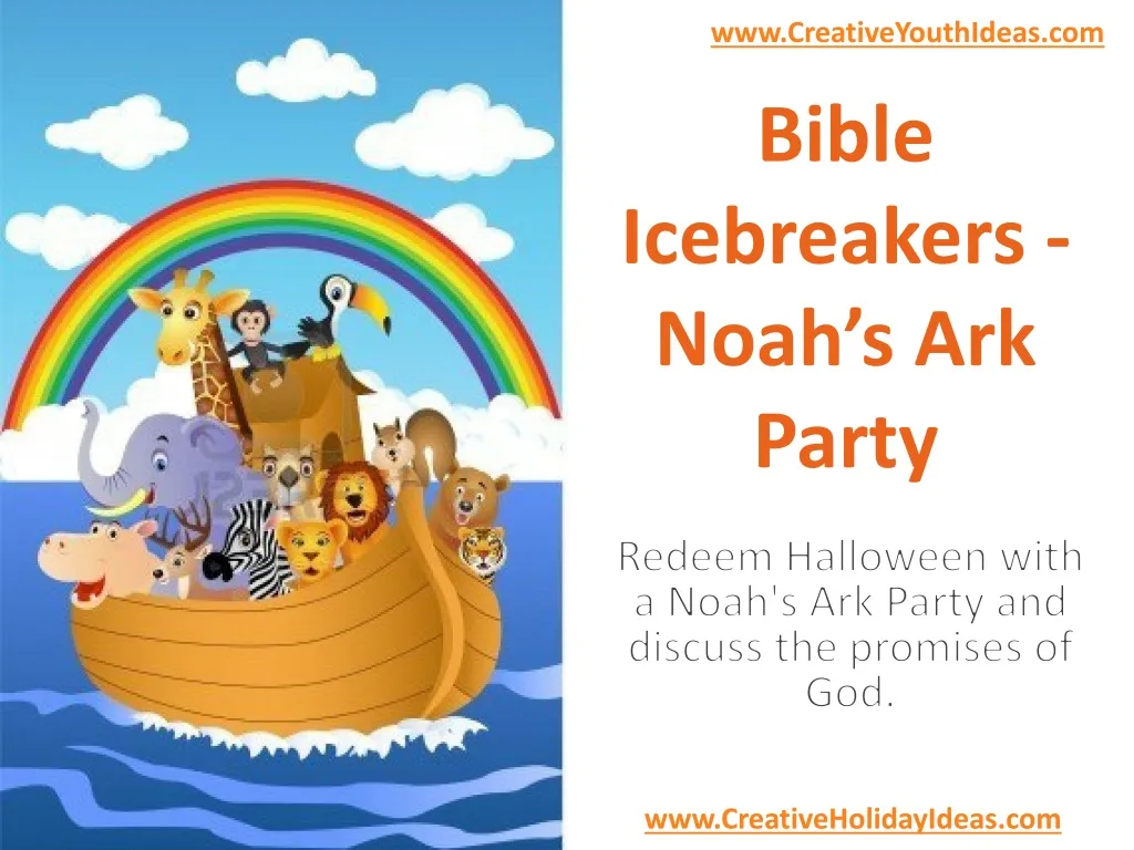 bible icebreakers noah s ark party