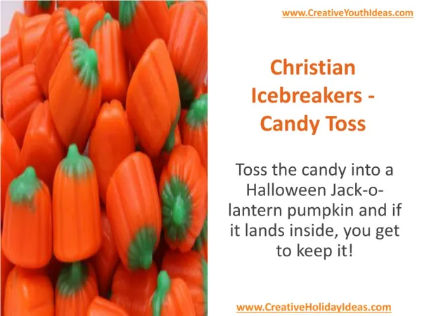 Christian Icebreakers - Candy Toss