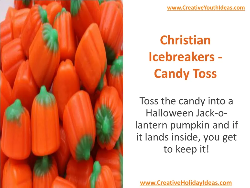 christian icebreakers candy toss
