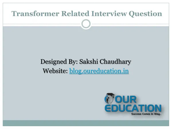 Important Questions of Transformer