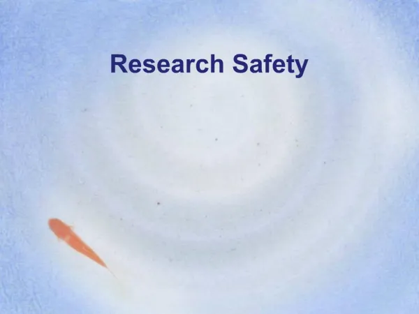 Research Safety