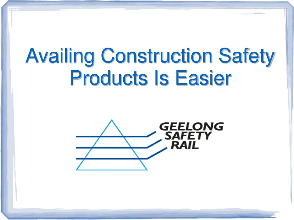 availing construction safety products is easier