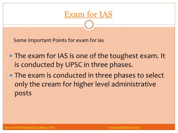 Latest steps Exam for IAS