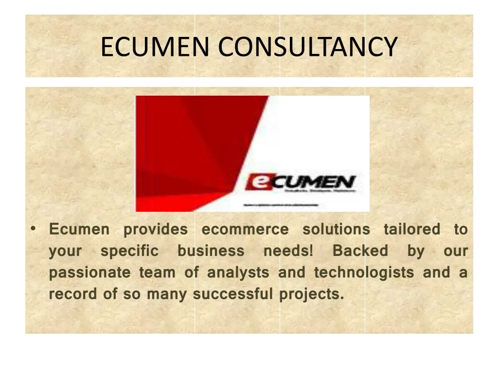 ecumen consultancy