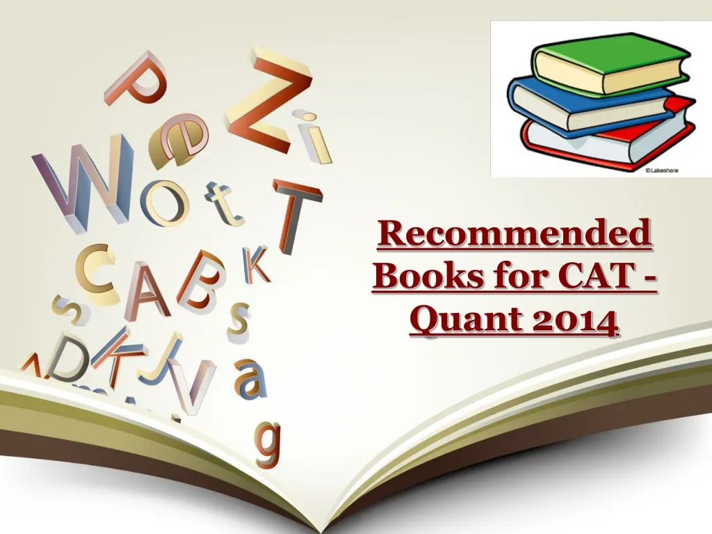 recommended books for cat quant 2014