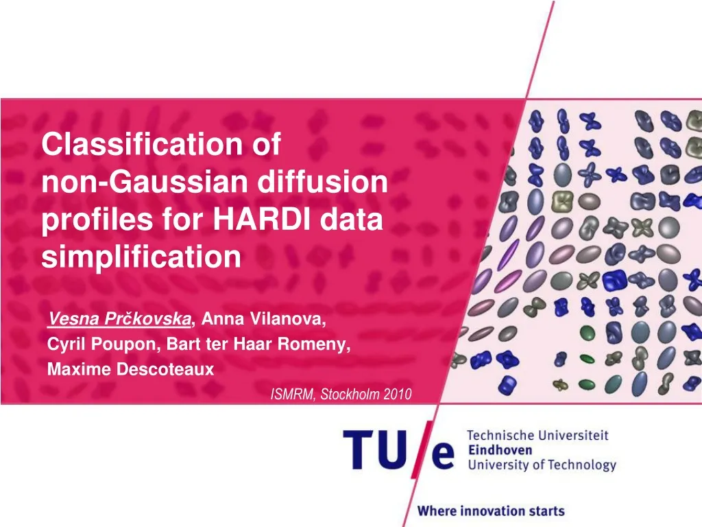classification of non gaussian diffusion profiles for hardi data simplification