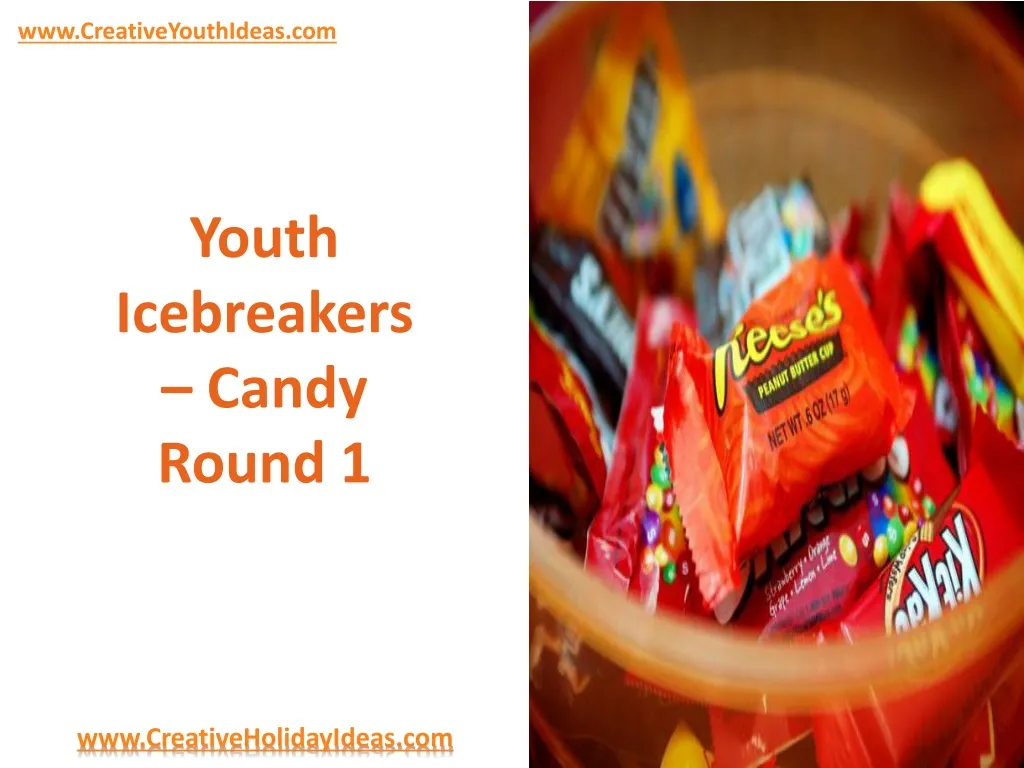 youth icebreakers candy round 1