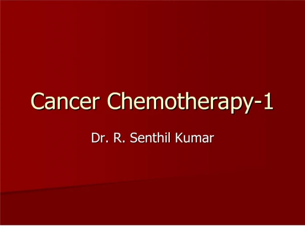 cancer chemotherapy-1