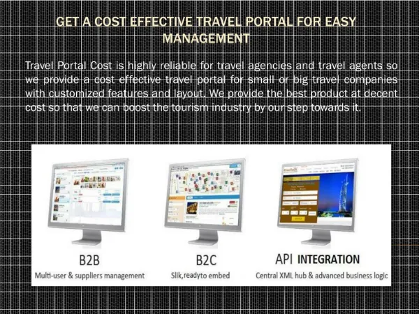 Get a Cost Effective Travel Portal for Easy Management