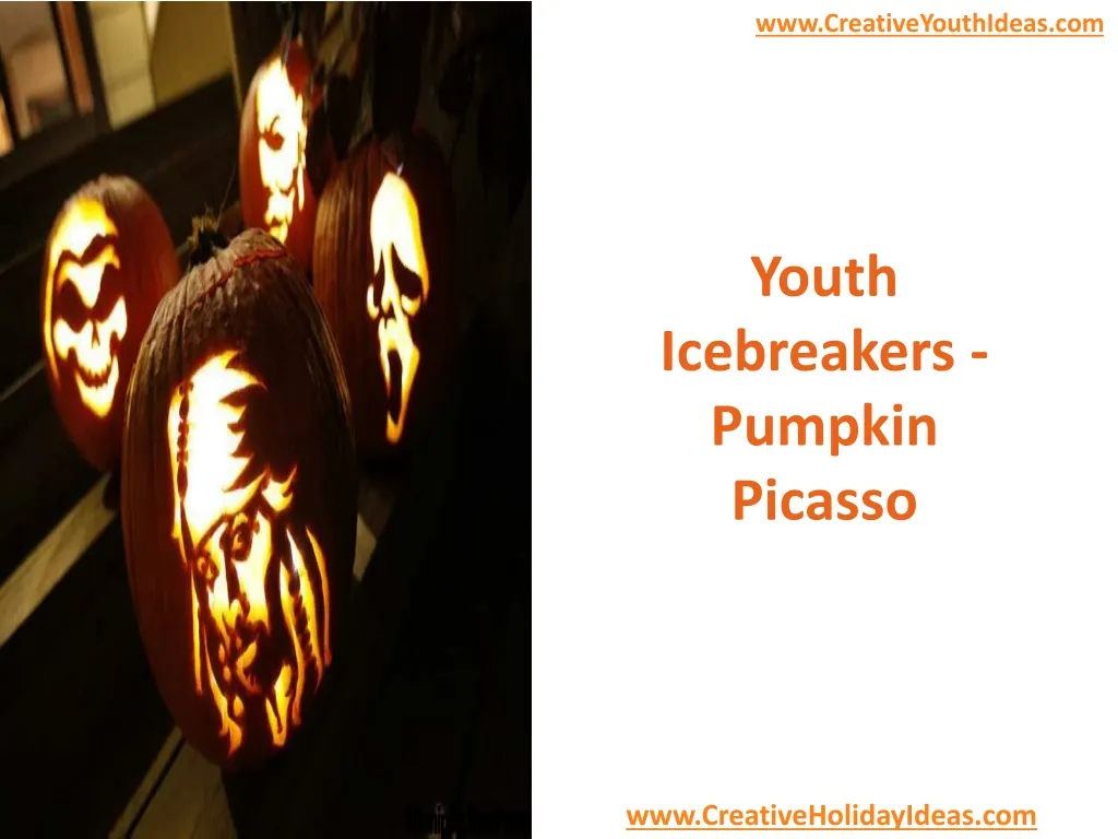 youth icebreakers pumpkin picasso