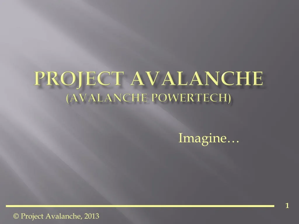 project avalanche avalanche powertech