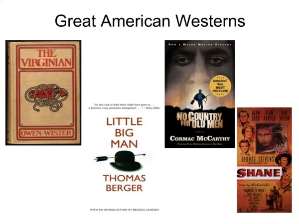 Great American Westerns