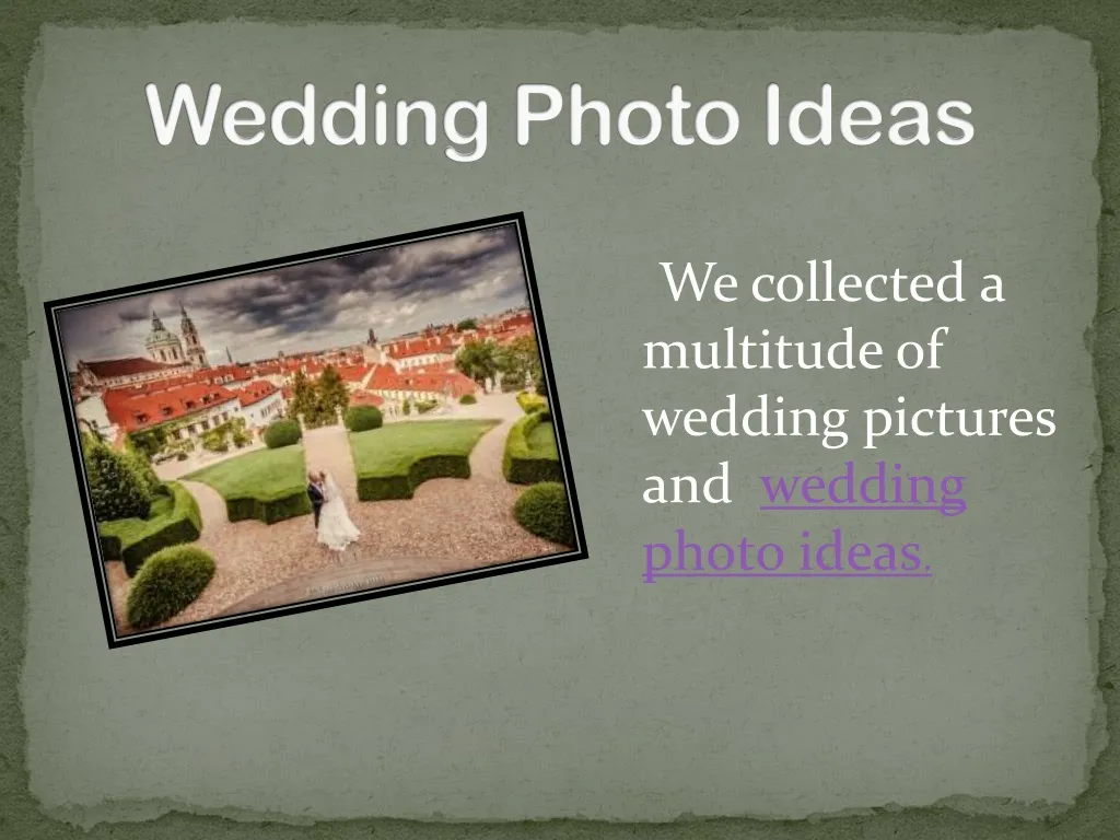 wedding photo ideas