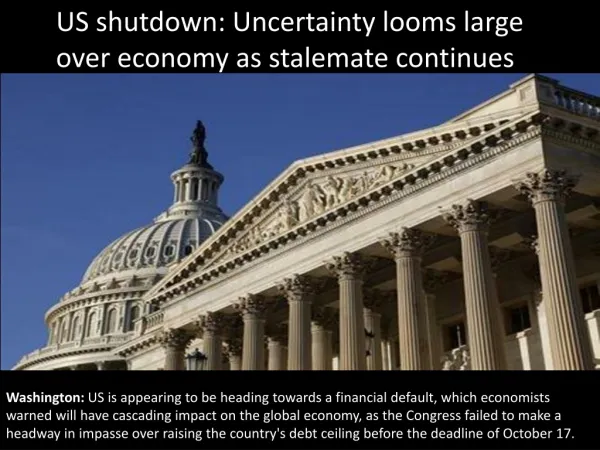 US shutdown: Uncertainty looms large over economy