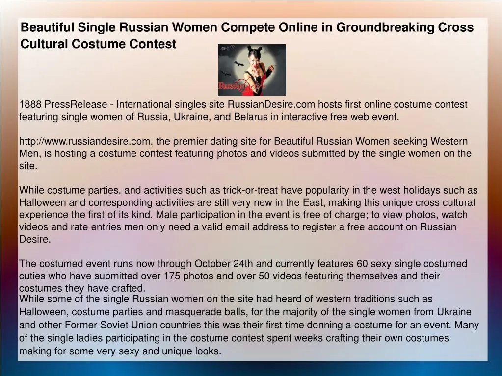 beautiful single russian women compete online