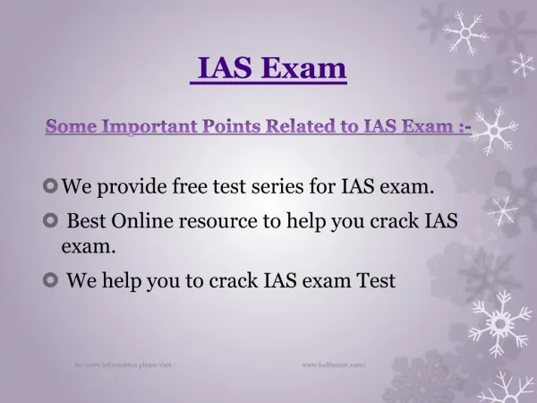 Discussion about IAS Exam