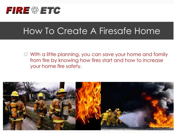 How To Create A Firesafe Home