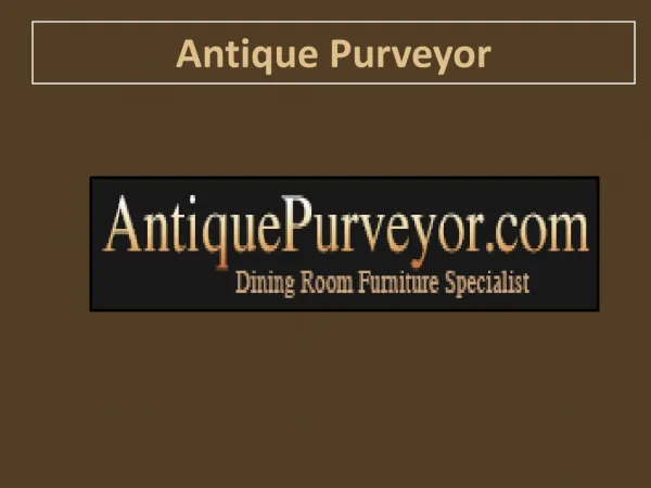 Reproduction Antique Furniture