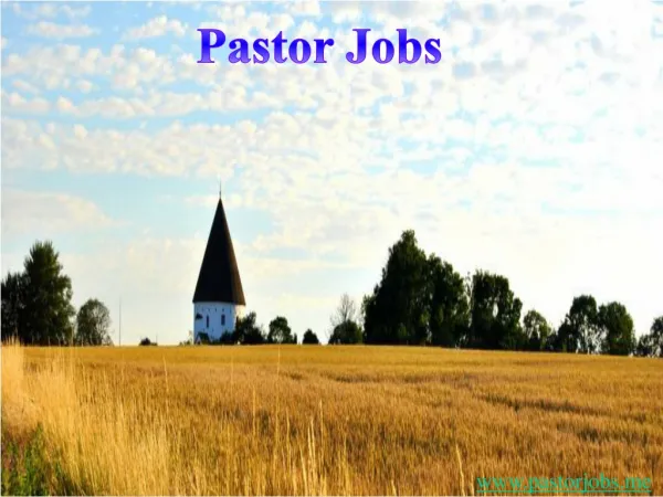 Pastor jobs