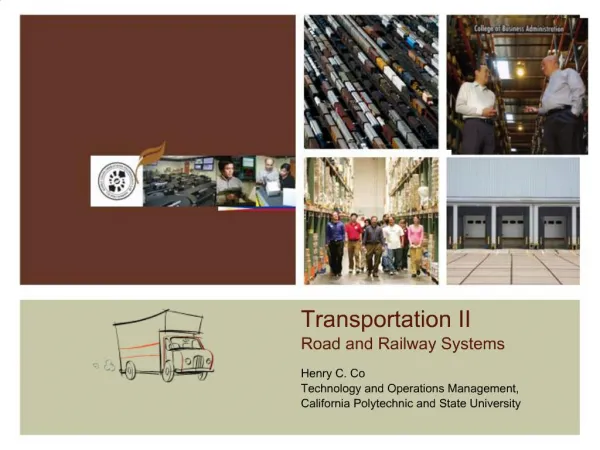 Transportation II
Road and Railway Systems