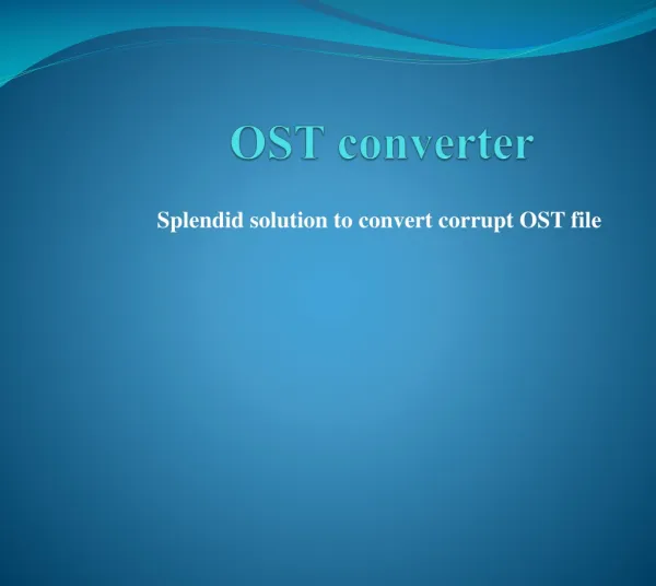 OST converter