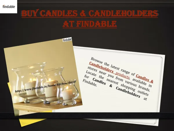 Branded Candles and candle holders at Findable