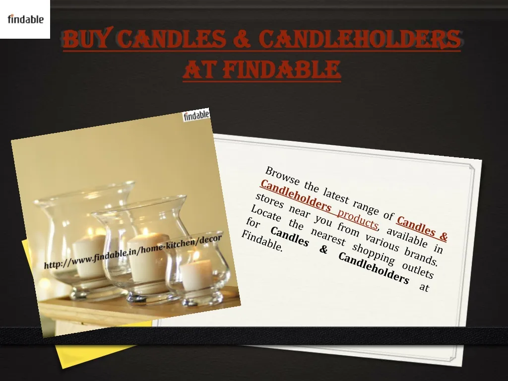 buy candles candleholders at findable