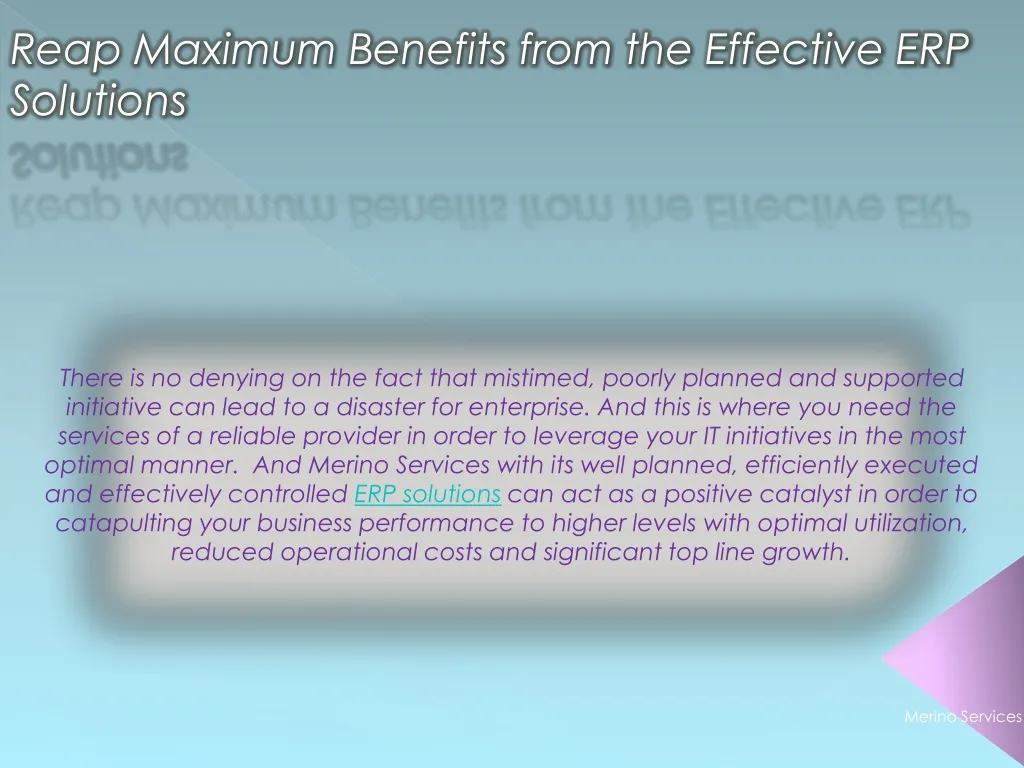 reap maximum benefits from the effective