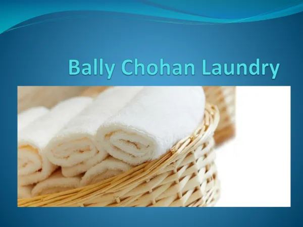Bally Chohan Laundry