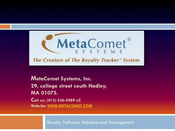 Royalty Software Solutions for Accounting and Management