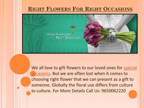 Right Flowers For Right Occasions With FlowerAura