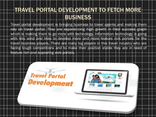 Travel Portal Development to Fetch More Business
