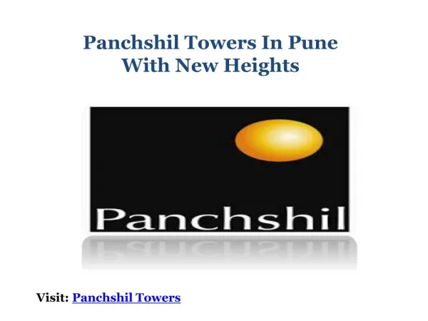 Panchshil Towers Launched In Pune