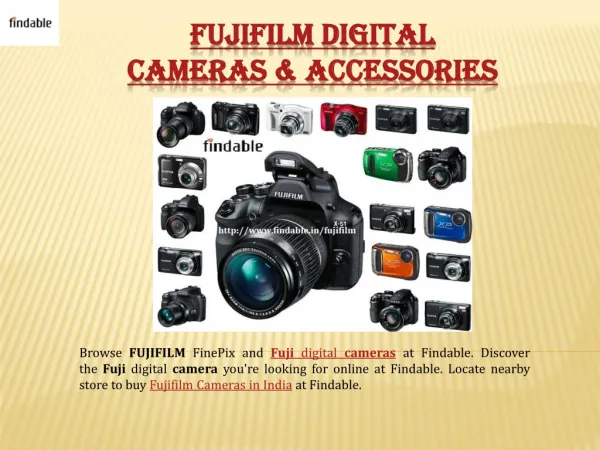Buy Fujifilm Cameras in India with Findable