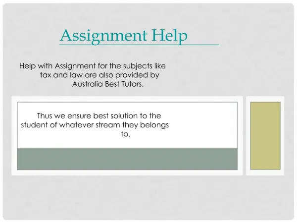 Assignment help