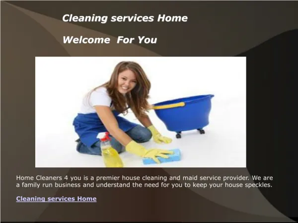 Cleaning services Home