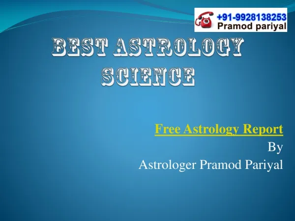 Best Astrology Science