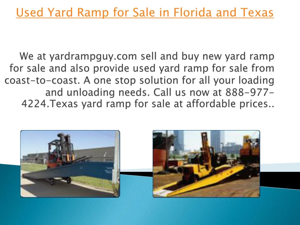used yard ramp for sale in florida and texas