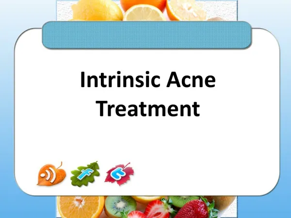 Intrinsic Acne Treatment