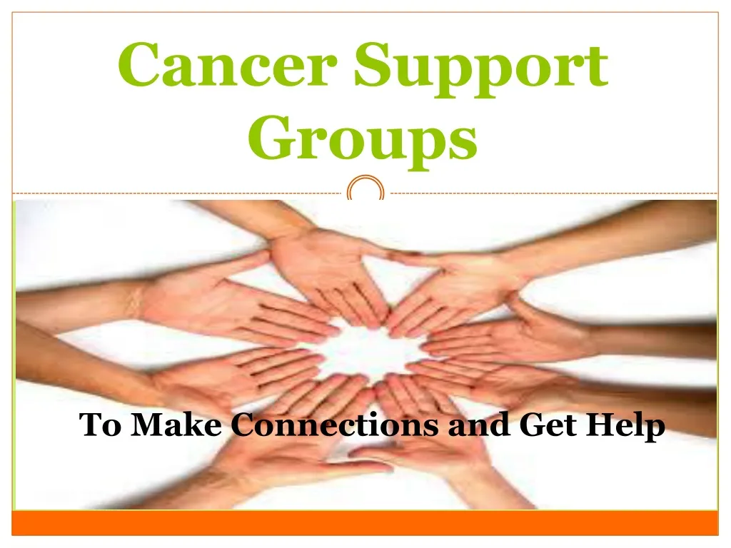 cancer support groups