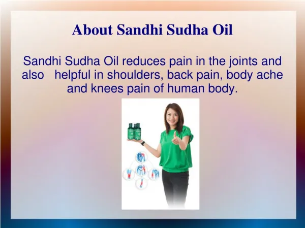 Sandhi Sudha Joint Pain Oil