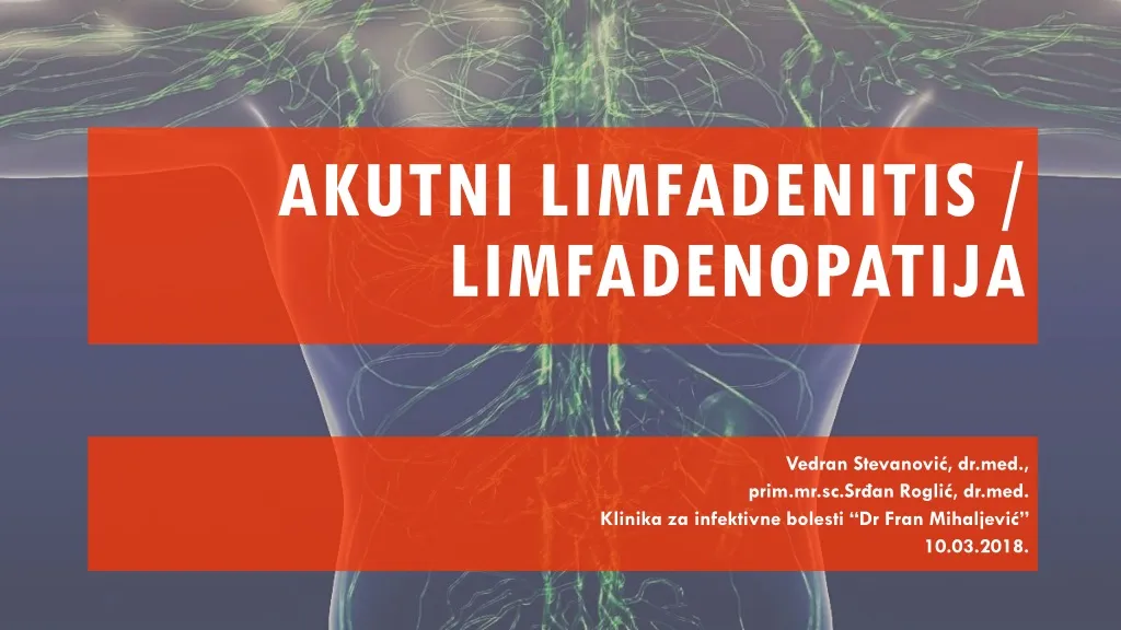 akutni limfadenitis limfadenopatija