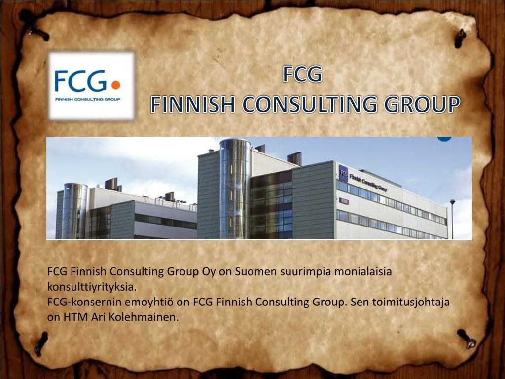 fcg finnish consulting group