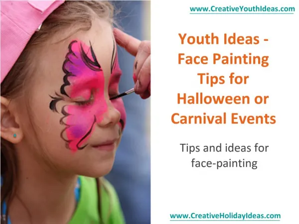 Youth Ideas - Face Painting Tips for Halloween or Carnival E