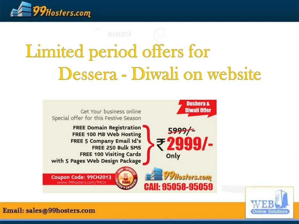 limited period offers for dessera diwali on website