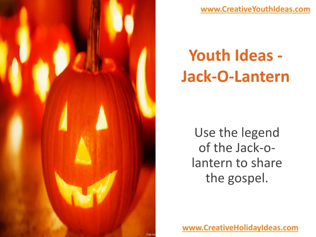 youth ideas jack o lantern