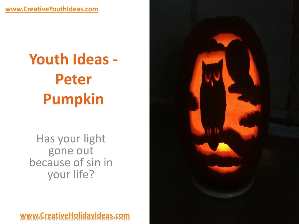 youth ideas peter pumpkin