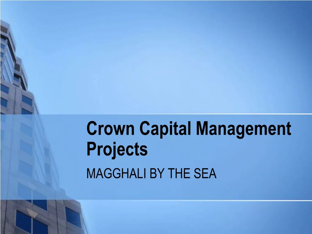 crown capital management projects
