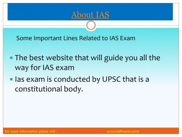 New Points Related about IAS