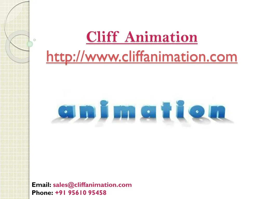 cliff animation http www cliffanimation com